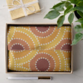 Art Deco Sunrise Retro Muster Seidenpapier (Geschenk)