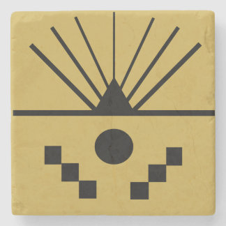 Art Deco Sunrise  Steinuntersetzer