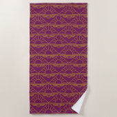 Art Deco Sunrise Strandtuch (Vorderseite)