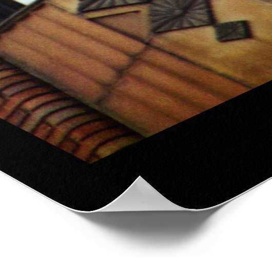 Art Deco Sunset Poster (Ecke)