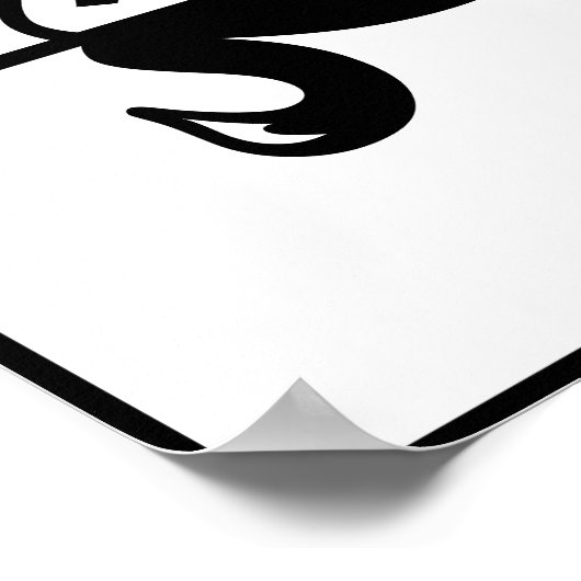 Art Deco Swan Poster (Ecke)