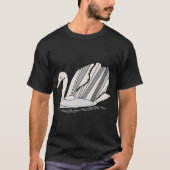 Art Deco Swan T - Shirt (Vorderseite)