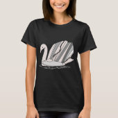 Art Deco Swan T-Shirt (Vorderseite)