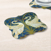 Art Deco Swans Mouse Pad Untersetzer (angewinkelt)