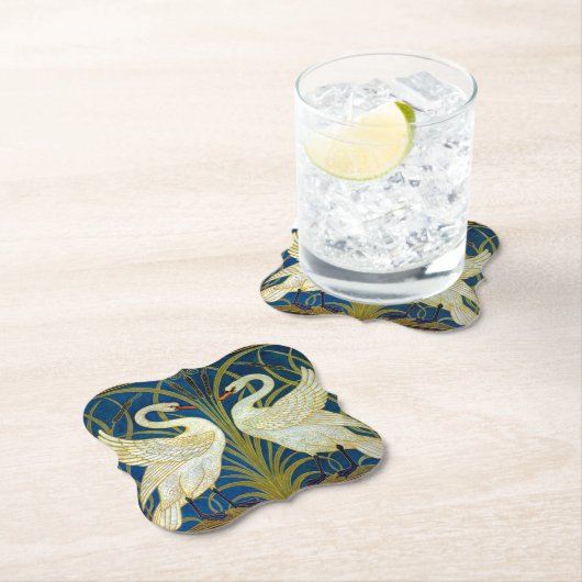 Art Deco Swans Mouse Pad Untersetzer (Vor Ort)