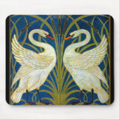 Art Deco Swans Mousepad (Vorne)