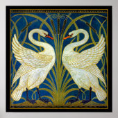 Art Deco Swans Poster (Vorne)