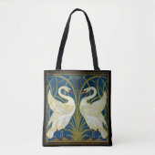 Art Deco Swans Tasche (Vorderseite)