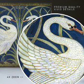 Art Deco Swans Wand Deco Kunst, Dichtung und Musik Fliese