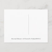 Art Deco Sweet 16 Save the Date Gold String Lights Ankündigungspostkarte (Rückseite)