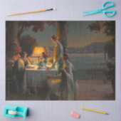 Art-Deco-Szene von Delphin Enjolras Decoupage Seidenpapier (Basteln)