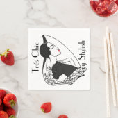 ART DECO TABLE NAPKIN SERVIETTE (Beispiel)