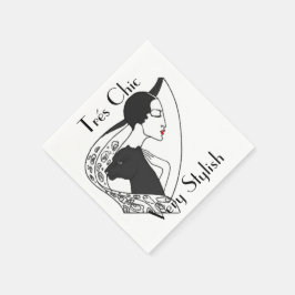 ART DECO TABLE NAPKIN SERVIETTE