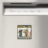 Art Deco Tanz Magnet (In Situ (Geschirrspüler))