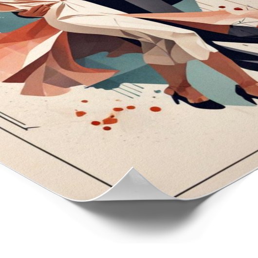 Art-Deco-Tanz Poster (Ecke)