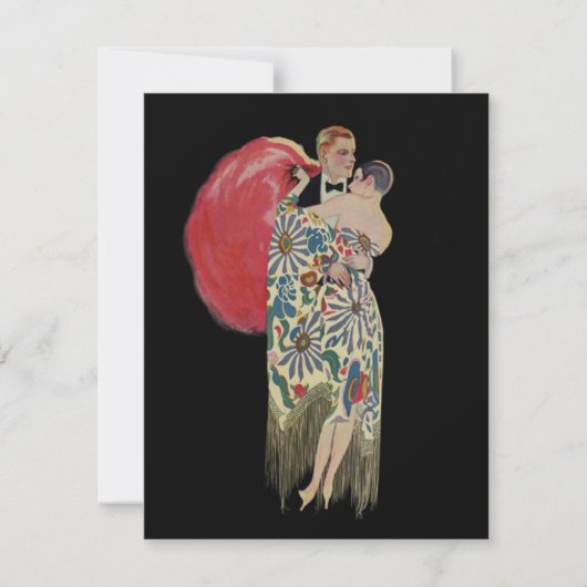 Art Deco Tanzen, Vintage Liebe und Romantik (Vorderseite)
