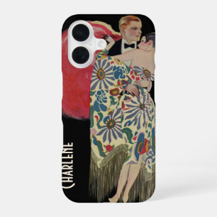 Art Deco Tanzen, Vintage Liebe und Romantik iPhone 16 Hülle