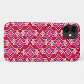 Art Deco Tapete Muster, Burgunder Wein Case-Mate iPhone Hülle (Rückseite (Horizontal))