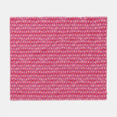 Art Deco Tapete Muster, Burgunder Wein Fleecedecke (Vorderseite (Horizontal))