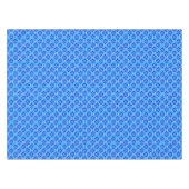 Art Deco Tapete Muster, Cerulean Blue Tischdecke (Vorderseite (Horizontal))