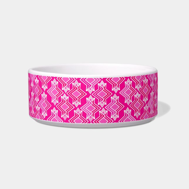 Art Deco Tapete Muster, Fuchsia Pink Napf (Links)