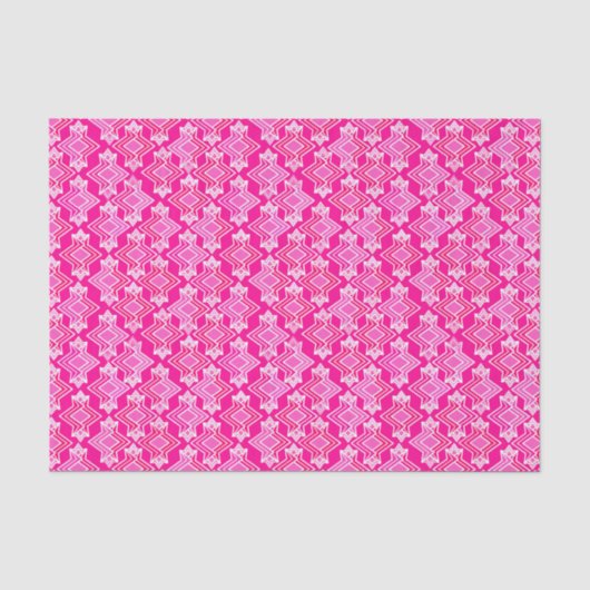Art Deco Tapete Muster, Fuchsia Pink Seidenpapier (Vorderseite)