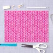 Art Deco Tapete Muster, Fuchsia Pink Seidenpapier (Handwerk)