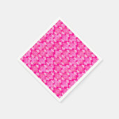 Art Deco Tapete Muster, Fuchsia Pink Serviette (Ecke)