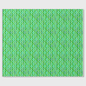 Art Deco Tapete Muster, Jade Green Geschenkpapier (Flach)