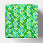 Art Deco Tapete Muster, Jade Green Geschenkschachtel (Oben)