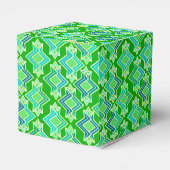 Art Deco Tapete Muster, Jade Green Geschenkschachtel (Rückseite)