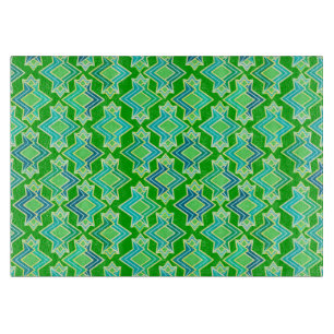 Art Deco Tapete Muster, Jade Green Schneidebrett