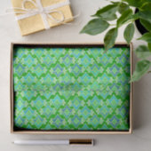 Art Deco Tapete Muster, Jade Green Seidenpapier (Geschenk)