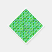 Art Deco Tapete Muster, Jade Green Serviette (Ecke)