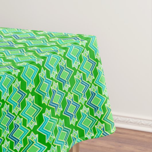 Art Deco Tapete Muster, Jade Green Tischdecke (Beispiel)