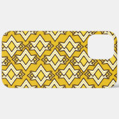 Art Deco Tapete Muster, Mustard Gold Case-Mate iPhone Hülle (Hinten (horizontal))