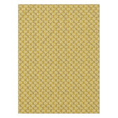 Art Deco Tapete Muster, Mustard Gold Tischdecke (Vorderseite)