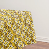 Art Deco Tapete Muster, Mustard Gold Tischdecke (Beispiel)