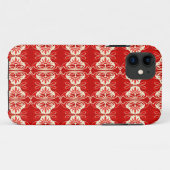 Art Deco Tapete Muster - rot und weiß Case-Mate iPhone Hülle (Rückseite (Horizontal))