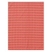 Art Deco Tapete Muster - rot und weiß Tischdecke (Vorderseite)