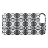 Art Deco Tapete Muster - Schwarzweiß Case-Mate iPhone Hülle (Rückseite (Horizontal))