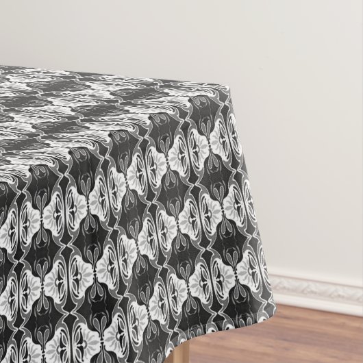 Art Deco Tapete Muster - Schwarzweiß Tischdecke (Beispiel)