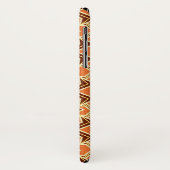 Art Deco Tapete Muster, Terracotta / Rost Case-Mate iPhone Hülle (Hinten/Links)