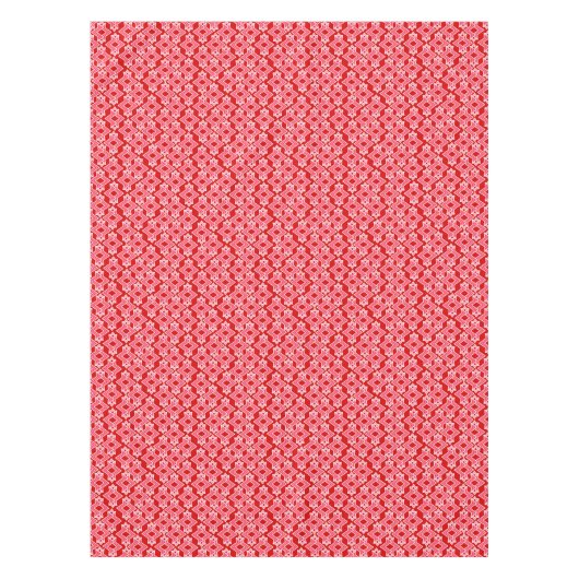 Art-Deco-Tapeten-Muster, dunkelrot und rosa Tischdecke (Vorderseite)