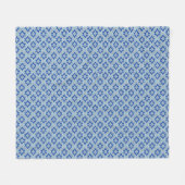 Art-Deco-Tapeten-Muster, grau/grau und blau Fleecedecke (Vorderseite (Horizontal))