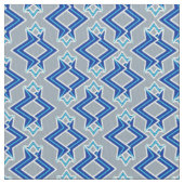 Art-Deco-Tapeten-Muster, grau/grau und blau Stoff (Nahaufnahme)