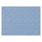 Art-Deco-Tapeten-Muster, grau/grau und blau Tischdecke (Vorderseite (Horizontal))