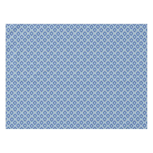 Art-Deco-Tapeten-Muster, grau/grau und blau Tischdecke (Vorderseite (Horizontal))