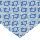 Art-Deco-Tapeten-Muster, grau/grau und blau Tischdecke (Schrägansicht)