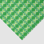 Art-Deco-Tapeten - Muster in Grün und Weiß Seidenpapier (Ausschnitt)